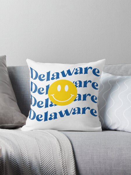 Item preview, Delaware Repeating Text with Smiley Face designed and sold by arosen44.