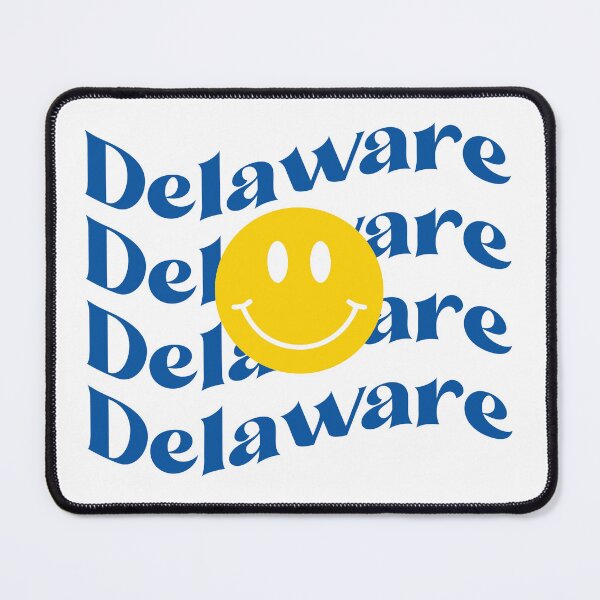Item preview, Delaware Repeating Text with Smiley Face designed and sold by arosen44.