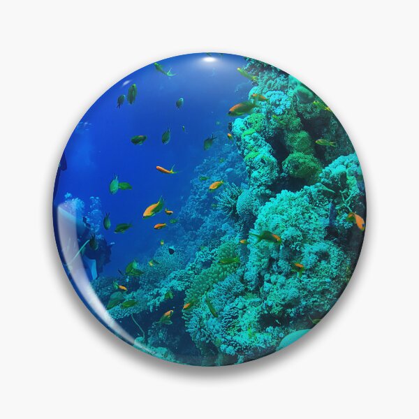 Item preview, Coral reef and scuba divers designed and sold by likbatonboot.