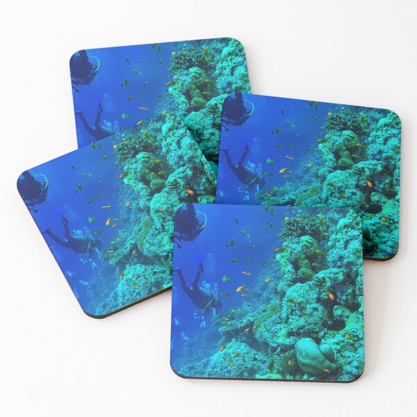 Item preview, Coral reef and scuba divers designed and sold by likbatonboot.