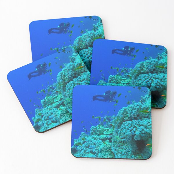 Item preview, Coral reef and scuba diver designed and sold by likbatonboot.