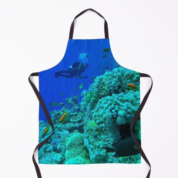 Item preview, Coral reef and scuba diver designed and sold by likbatonboot.