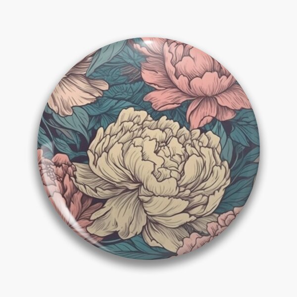 Item preview, Peony pattern designed and sold by DigitalDreamery.
