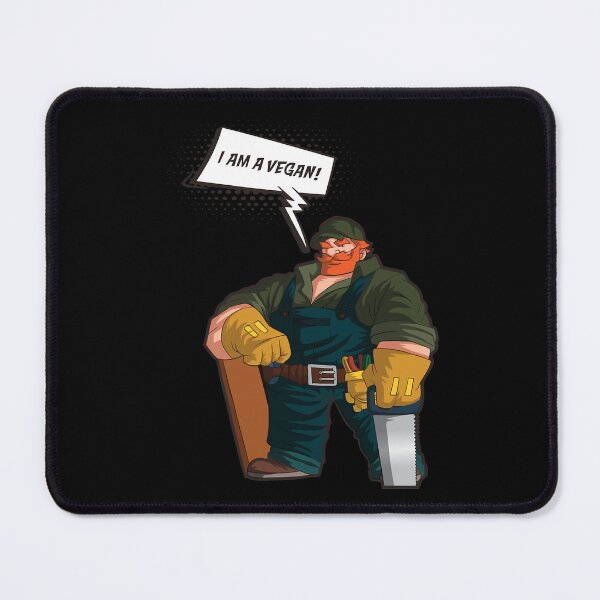 Item preview, woodworker I am a vegan Construction worker Design designed and sold by quachtinh15.