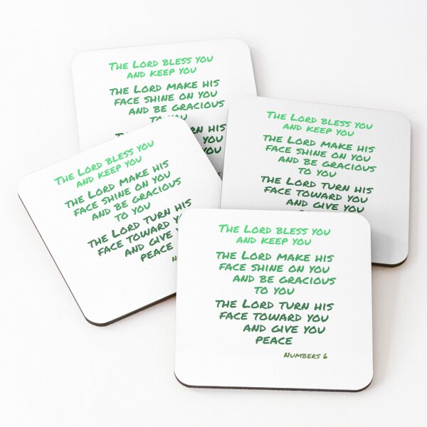 Item preview, The Lord Bless You Green designed and sold by Miles-and-Daisy.