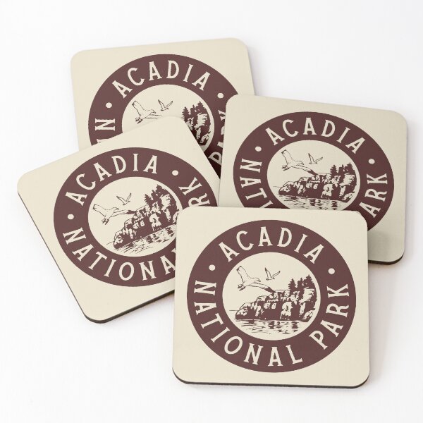 Item preview, Acadia National Park (Circle) - Birds (Brown) designed and sold by deadmansupplyco.