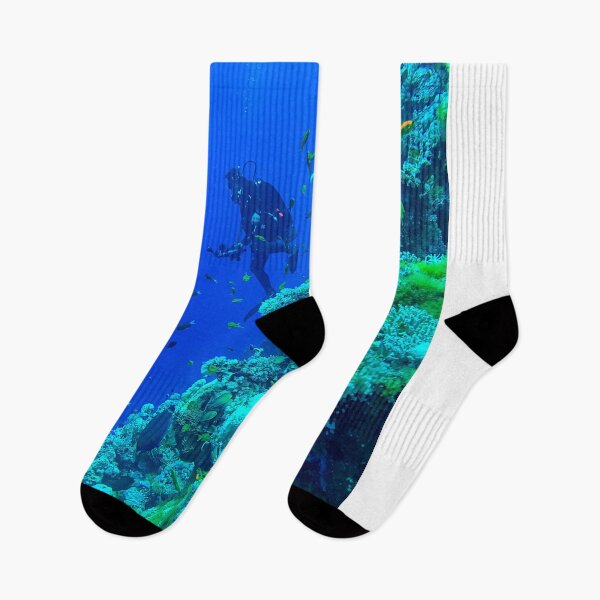 Item preview, Coral reef and scuba diver designed and sold by likbatonboot.