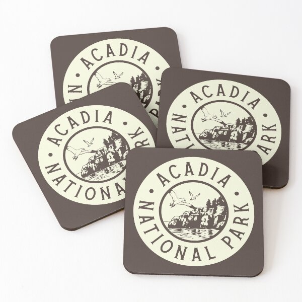 Item preview, Acadia National Park (Circle) - Birds (Tan) designed and sold by deadmansupplyco.