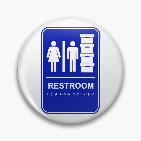 Item preview, BLUE Trump Restroom and Document Storage - BUT HER EMAILS in braille designed and sold by Thelittlelord.