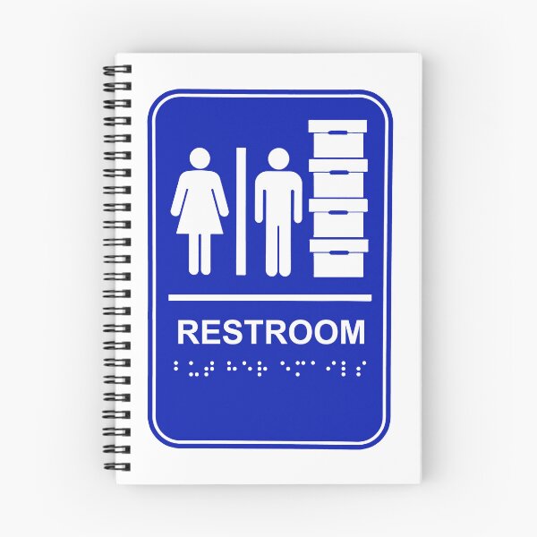 Item preview, BLUE Trump Restroom and Document Storage - BUT HER EMAILS in braille designed and sold by Thelittlelord.