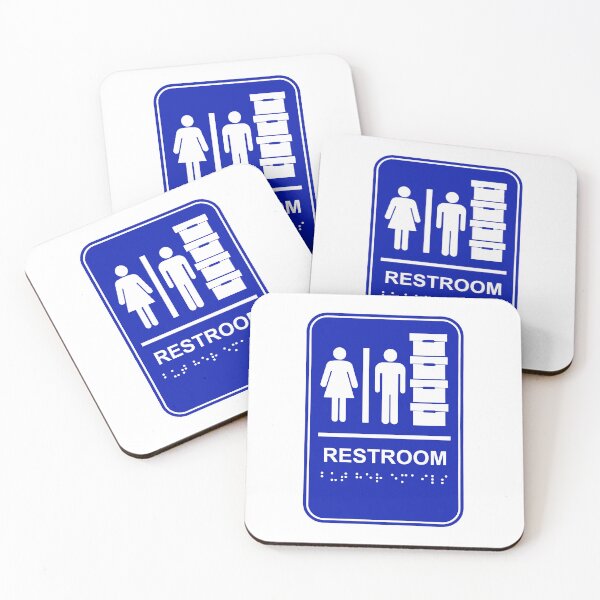 Item preview, BLUE Trump Restroom and Document Storage - BUT HER EMAILS in braille designed and sold by Thelittlelord.