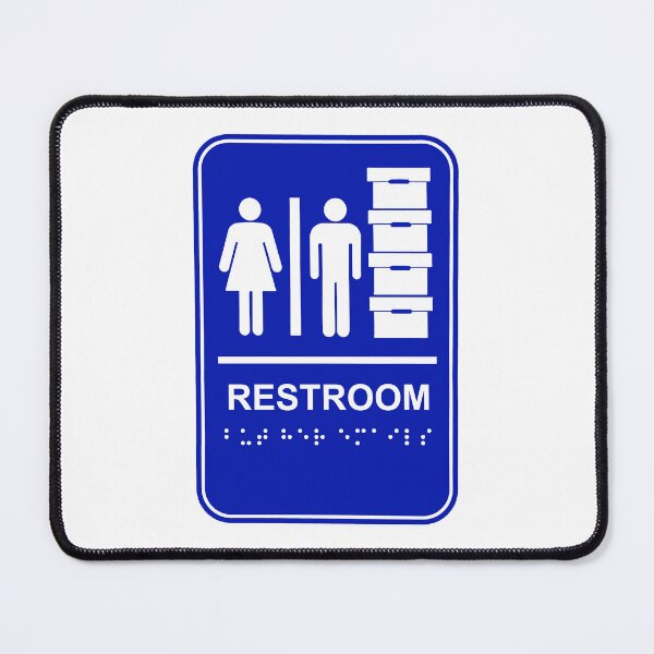 Item preview, BLUE Trump Restroom and Document Storage - BUT HER EMAILS in braille designed and sold by Thelittlelord.