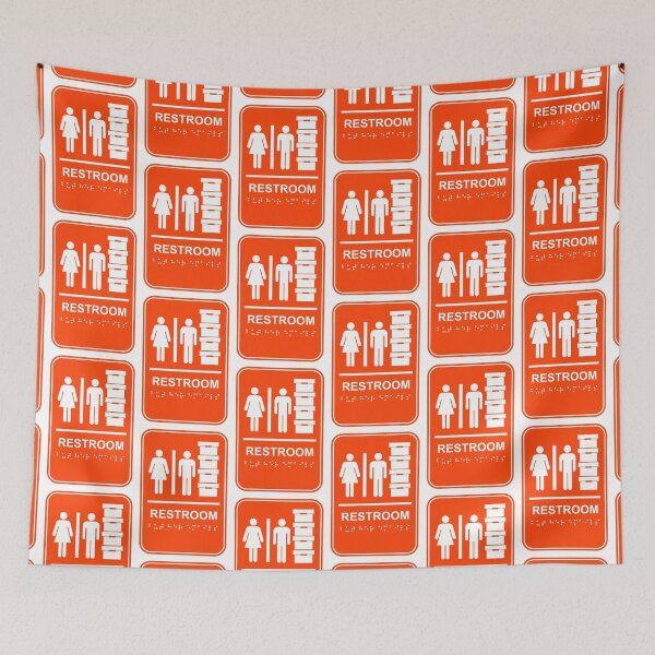 Item preview, ORANGE Trump Restroom and Document Storage - BUT HER EMAILS in braille designed and sold by Thelittlelord.