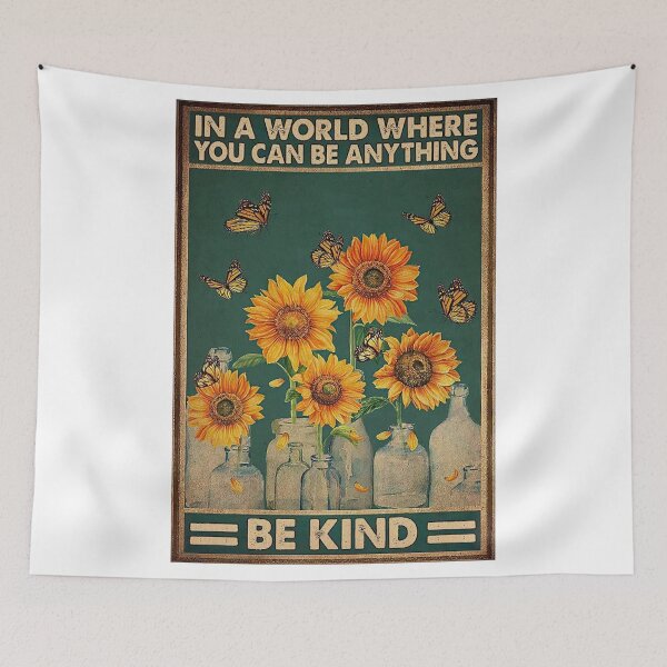 Item preview, In A Word Suflower Butterfly Be Kind designed and sold by hafugory.