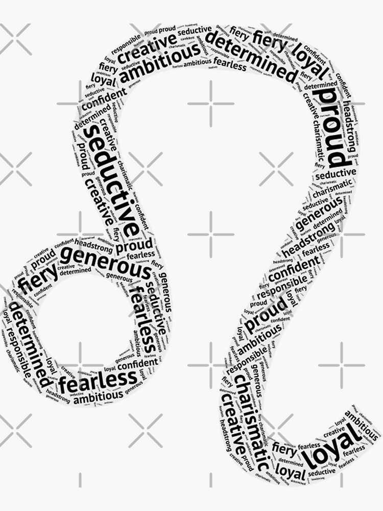 "leo traits zodiac signs" Sticker by jualcantara Redbubble