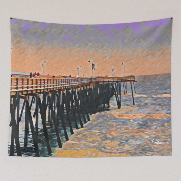 Item preview, PISMO BEACHJ WHARF designed and sold by ArtbyRolleen.