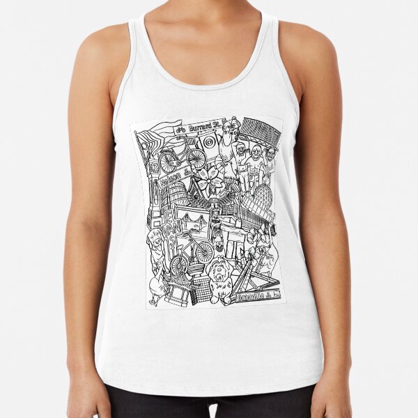 Vancouver, BC | Black Outline Racerback Tank Top