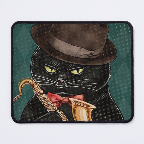 Item preview, Musician Cool Cat Saxofone Jazz designed and sold by hafugory.