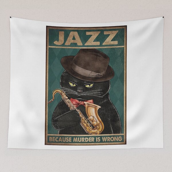 Item preview, Musician Cool Cat Saxofone Jazz designed and sold by hafugory.