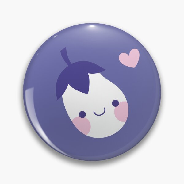 Item preview, Cute white eggplant designed and sold by Petits Pixels.