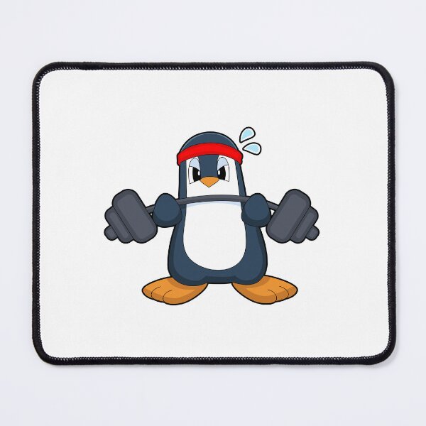 Item preview, Penguin Bodybuilder Barbell Bodybuilding designed and sold by Snabdesign84.