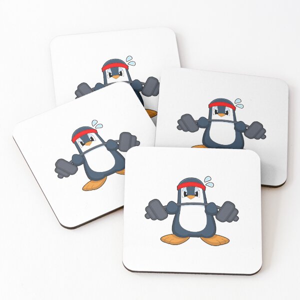 Item preview, Penguin Bodybuilder Barbell Bodybuilding designed and sold by Snabdesign84.