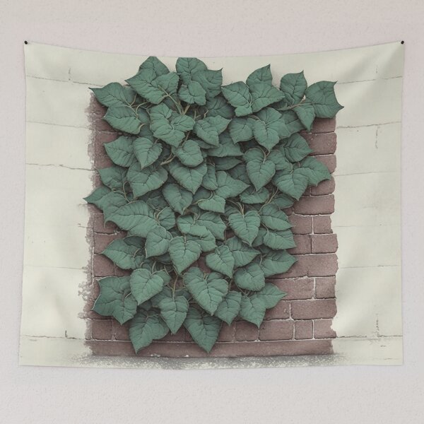 Item preview, Brick wall with ivy designed and sold by SimpleWallArt.