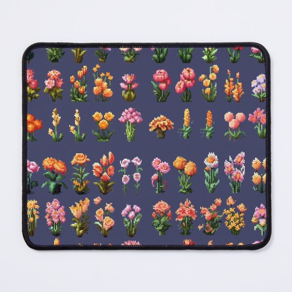 Item preview, Pixel Art All Kinds of Flowers designed and sold by KindheartedArt.