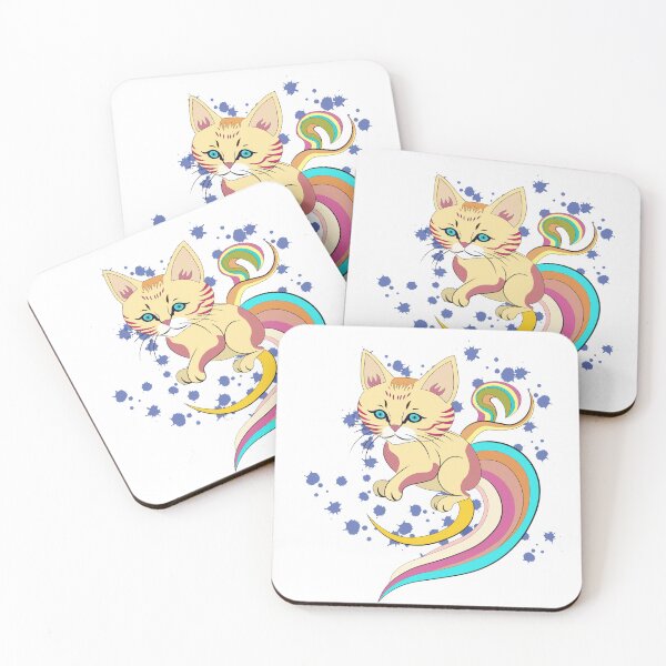 Item preview, Colorful Magical cat designed and sold by atedesigns.