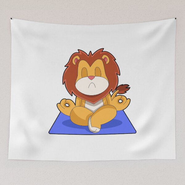 Item preview, Lion Yoga Meditation Gymnastics designed and sold by Snabdesign84.