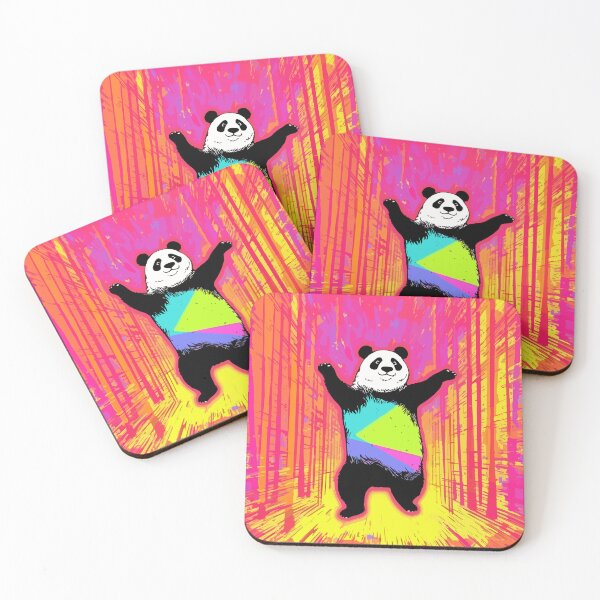 Item preview, Disco Panda Dancing in Psychedelic Forest designed and sold by TheHellSong.