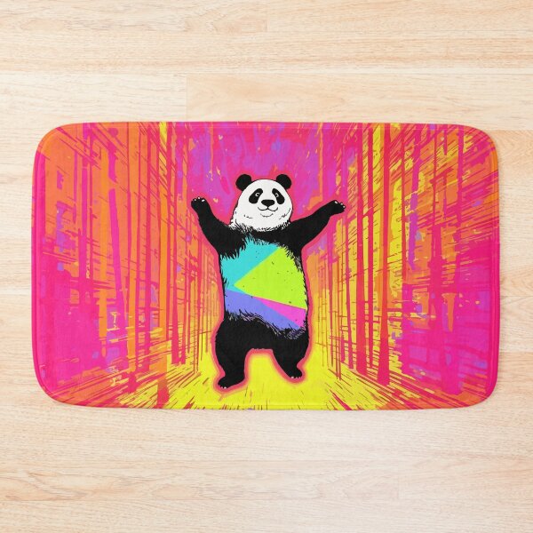 Item preview, Disco Panda Dancing in Psychedelic Forest designed and sold by TheHellSong.
