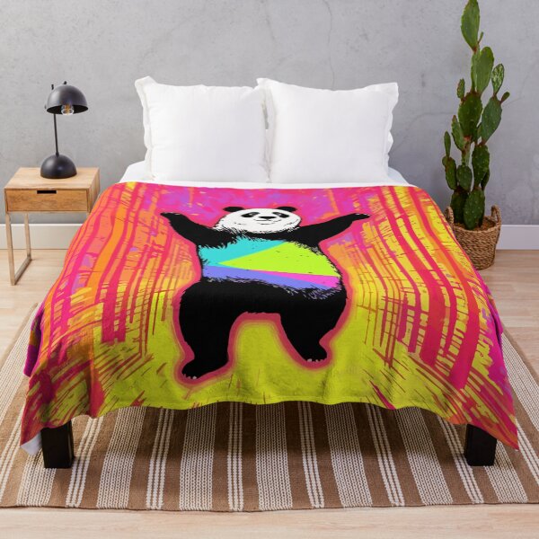 Item preview, Disco Panda Dancing in Psychedelic Forest designed and sold by TheHellSong.