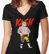 Action Figure: Kash Women's Fitted V-Neck T-Shirt