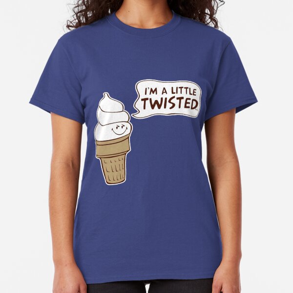 Little Twisted Ice Cream Cone Graphic Humor Funny Gift Novelty New Cool TShirt