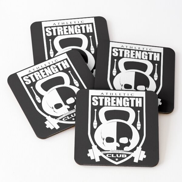 Item preview, Athletic Strength Club White Logo designed and sold by rbadstein.