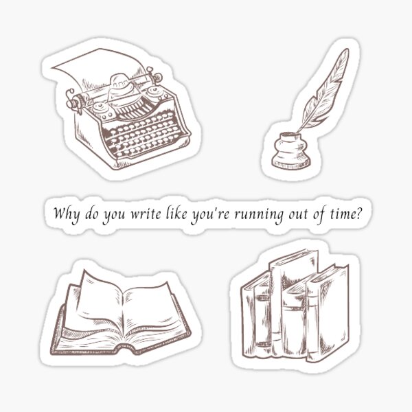 Item preview, hamilton writing sticker pack designed and sold by Gabriella Nnadi.
