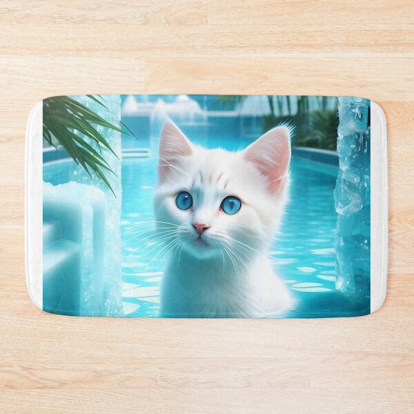 Item preview, Kitten Splashy with pool, bamboo and ice designed and sold by YuniaMiyu.
