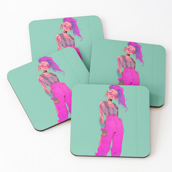 Item preview, Bio Punk Neon Kawaii Girl designed and sold by BoudiccaLondon.