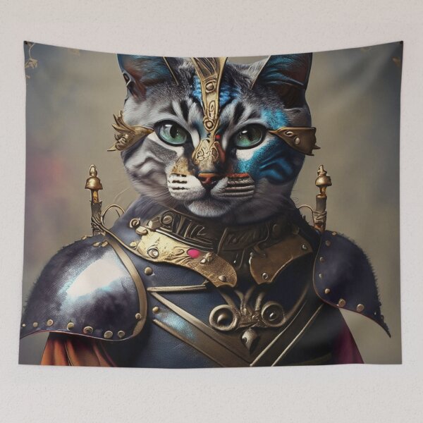 Item preview, cat in armor designed and sold by jsebouvi.