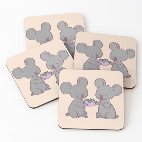 Item preview, Sharing is Caring: Koalas' Leafy Friendship designed and sold by LazyShery.