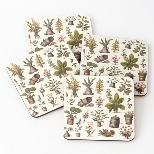 Item preview, old fashion pattern of plants designed and sold by TogetherDshop.