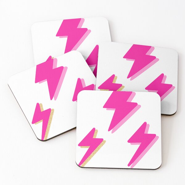 Item preview, Preppy Pink Lightning Strike Symbols designed and sold by preppydoodles.