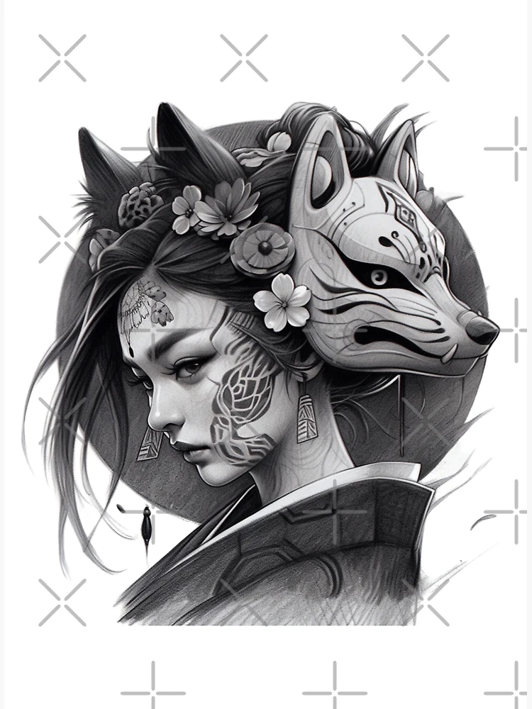 Mythical Kitsune Fox Mask