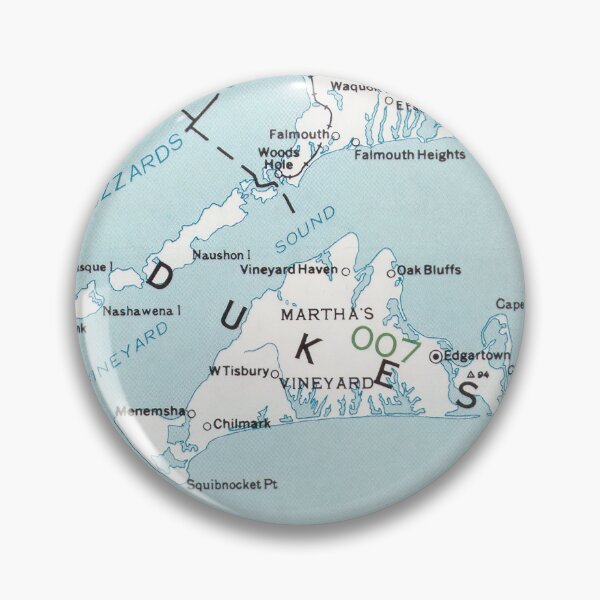Item preview, Marthas Vineyard Map (1988) designed and sold by BravuraMedia.