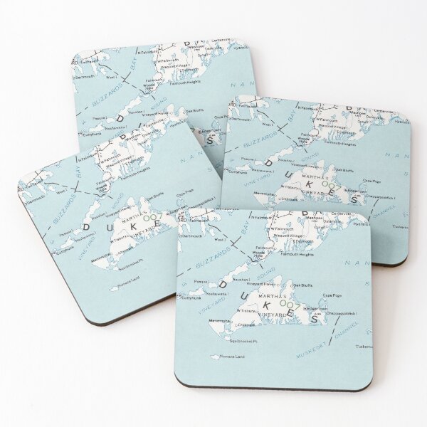 Item preview, Marthas Vineyard Map (1988) designed and sold by BravuraMedia.