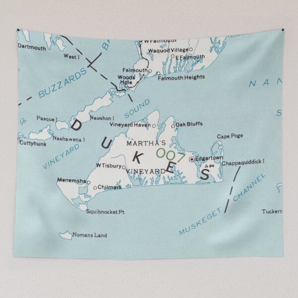 Item preview, Marthas Vineyard Map (1988) designed and sold by BravuraMedia.