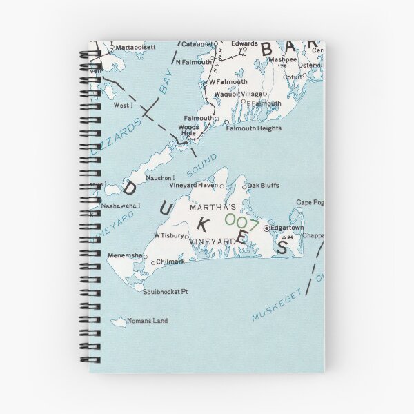 Item preview, Marthas Vineyard Map (1988) designed and sold by BravuraMedia.