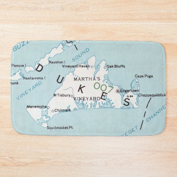 Item preview, Marthas Vineyard Map (1988) designed and sold by BravuraMedia.