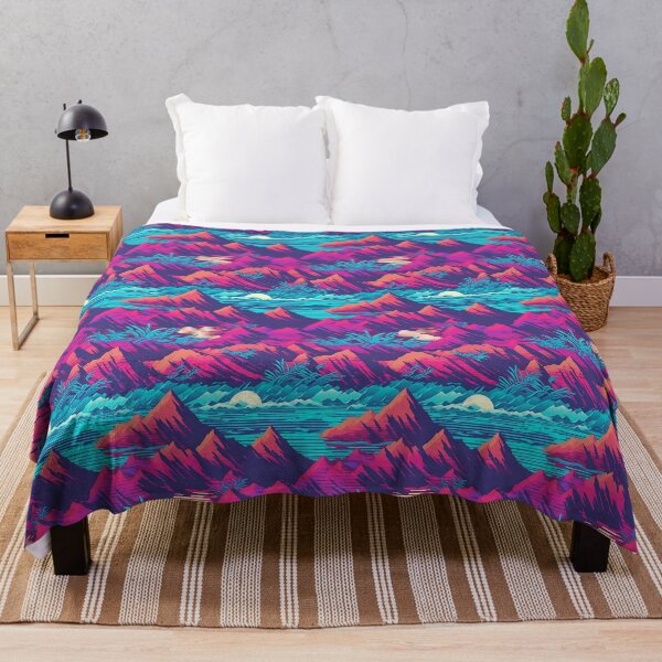 Item preview, a colorful landscape with mountains and palm trees designed and sold by StrongSouls.